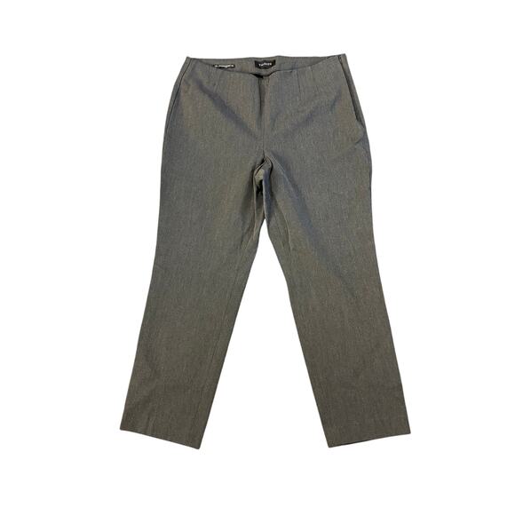 Talbots Dark Grey Gray Straight Leg Women Size 12p Trousers Pants Curvy - Picture 1 of 3